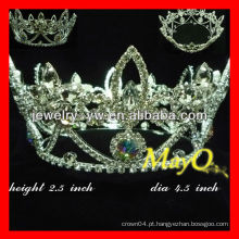 Beleza cristal pageant completo Coroa redonda